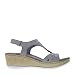 Riposella 6352 - Sandalias para mujer, línea cómoda, de nubuck gris Gris...