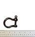US Stainless Black Stainless Steel 316 Forged Bow Shackle 3/8