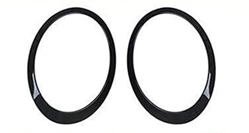 Sourcils de phares pour Mini Cooper R55 à R59 caches avant en plastique noir