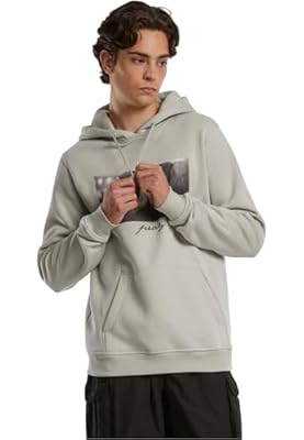 Mister Tee Sudadera con Capucha de los Hombres  65% Algodón 35% Poliéster  Asfalto Ligero  S