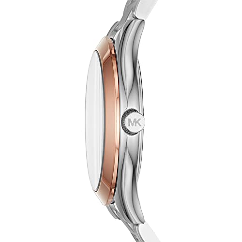 Michael Kors Women's Mini Slim Runway Silver-Tone Watch Mk3514 #TOP1