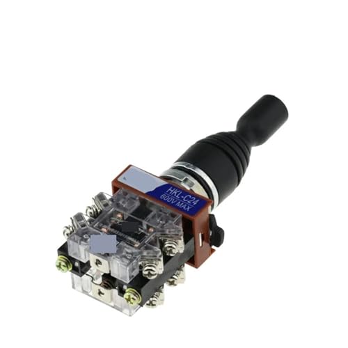 Interruptor con palanca de mandos Monolever, interruptor maestro cruzado basculante, 2 vías, 4 vías, reinicio automático, bloqueo automático, 2NO, 4NO, tamaño del orificio 22mm, HKL-C12 C22 C24(4 way