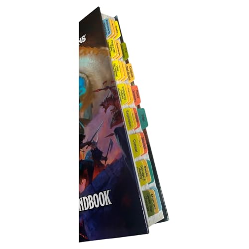Laminated Book Tabs for D&D Players Handbook 2024 6th Ed.