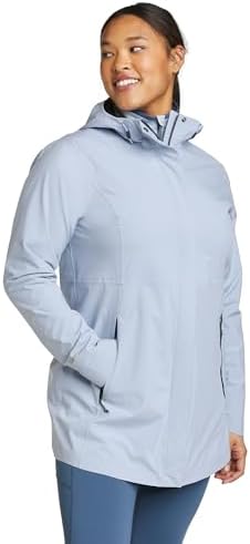 Veste Eddie Bauer WeatherEdge Femme Petite (S) - Imperméable Prune Avec Capuche