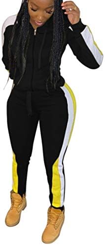 Women's Casual Longs Pants Set - Long Sleeve T-Shirts Hoodie Pullover Long Tracksuit Set 2 Piece Outfits