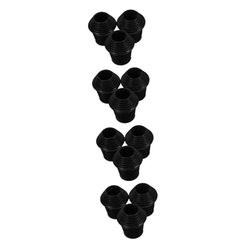 FAVOMOTO 12 piezas Pies de Goma para Soporte de Batería, Almohadillas para Rack de Redoblante, Repuestos para Percusión, Ligero y Portátil para Bateristas miniatura 1