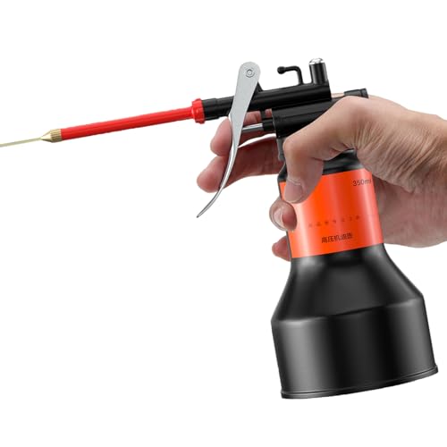 Ahuuen Ölerflasche | 350ml Handpumpe Ölkanne Nachfüllbar | Schmierspray für Elektronik Werkstatt Industrieanlagen | Auto Zubehör für Werkzeugwartung Kleingeräte Industrieequipment