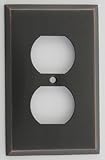 Classic Accents Oil Rubbed Bronze Single Gang Duplex(outlet) Wall Plate