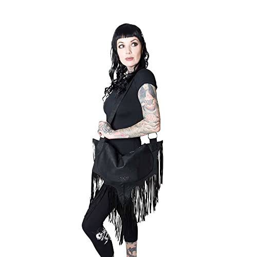 kreepsville 666 Bat Wing Fringe Shoulder Bag Women's Purse Handbag2