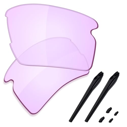Verres de rechange rose clair Oakley Flak 2.0 XL OO9188 et kit caoutchouc accessoires