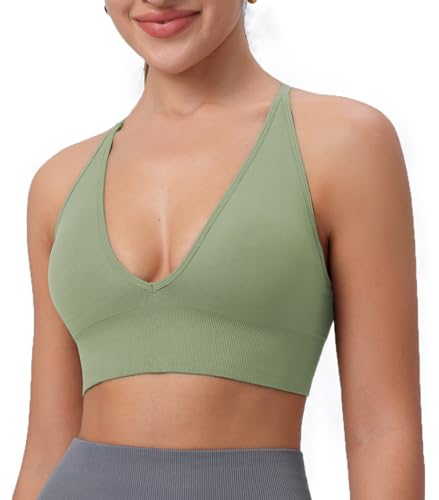 Image of Deep V-Neck Adjustable Women's Sports Bra