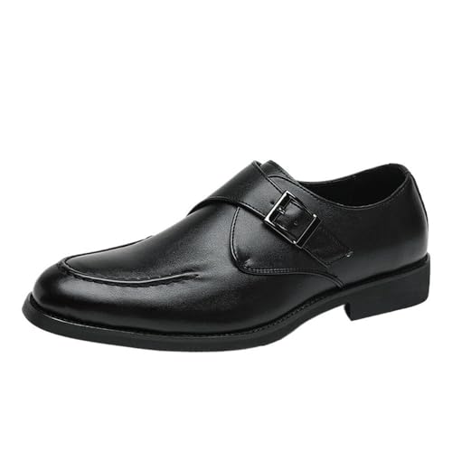 Men's Dress Shoes Leather Slip-On Classic Formal Pointed-Toe Comfort Office Business Derby Shoes