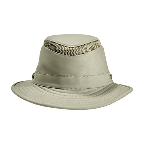 Tilley T5MO Organic Cotton Airflo Hat, Khaki With Olive Underbrim, 7 1/4 - Thumbnail 2