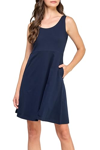 GREEN VOYAGE Women's GOTS Certified 100% Organic Cotton Casual Sleeveless Tank Dress with Pocket2