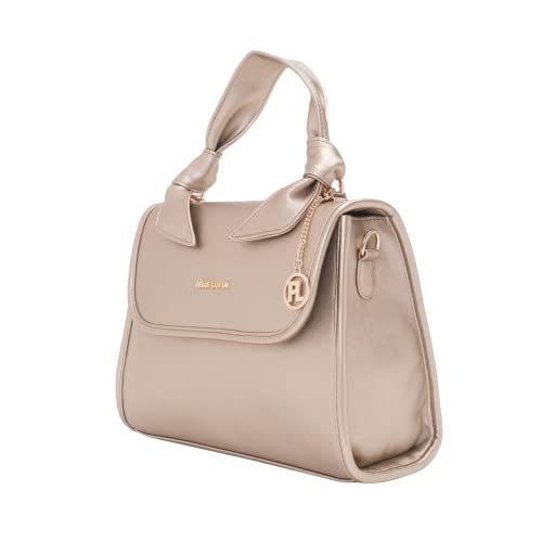 Sac à main en cuir synthétique doré idéal pour vos sorties urbaines et soirées élégantes