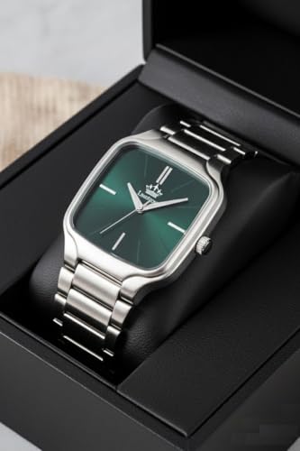 Image of LIMESTONE Classic Series Men Analog Watch - Stainless Steel Mesh Strap with Elegant Dial & Roman Numerals | Quartz Wristwatch for Casual & Formal Wear