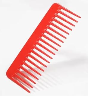 1pc orange Comb Plastic Scalp Care Head Massage Round Teeth Comb - Detangling Comb : Wide Tooth Comb For Wet/dry Curly Hair, Handleless -Comb For Thick & Long Hair Styling-