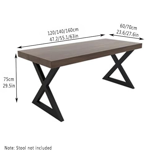 Table a manger bois compacte 120cm sans chaises pour optimiser petit espace - 3