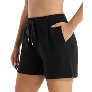 Stelle Women’s Drawstring Sweat Shorts Comfy Elastic Shorts Workout Lounge Shorts with Pockets