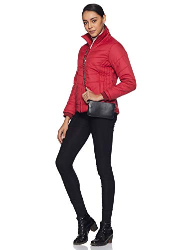 Image of Qube Fort Collins Women's Regular-Length Bomber Jacket - Comfortable, Stylish Casual Outerwear for Winte