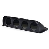 Material: ABS ZOOREX 2\'\'52MM Universal Racing 4-Loch-Armaturenbrett-Quad-Instrumentenhalter Pod ABS-Armaturenbrett kompatibel mit 2-Zoll-Automessgeräten (Color : Black)