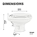 Dometic 302321681 320 Series Low Profile Toilet, White