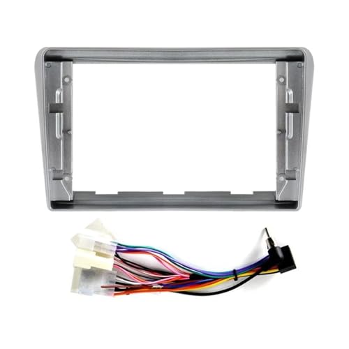 Cache-Radio Adaptateur Radio Cadre D'autoradio 9Pouces pour Toyota pour Avensis T25 2002–2008, Kit Montage sur Tableau Bord, Lecteur DVD, Panneau...