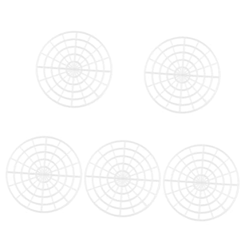 Garneck 5pcs Pickle Jar Press Plate Kimchi Fermenting Stoneware Tamper for Wide Mouth Jars