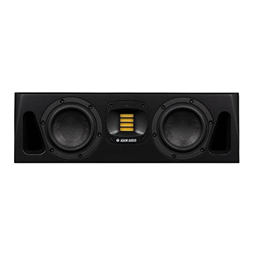Adam Audio A44H Powered Two-Way Midfield Studio Monitor (2-Pack) Bundle With Xlr Cables (2-Pack) And Xlr To 1/4-Inch Trs Cables (2-Pack) (6 Items) #TOP1