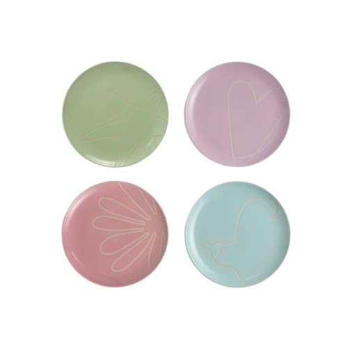 Tilly Ramsay Salad Plate 21cm 8.3in Mixed Set of 4 Tilly Ramsay Salad Plate 21cm 8.3in Mixed Set of 4