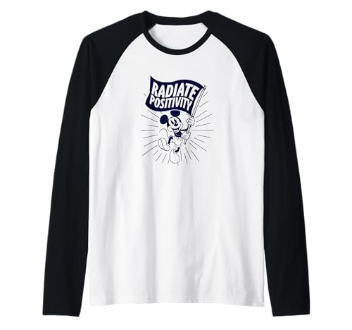 T-shirt Baseball Mickey Disney Raglan pour Look Décontracté