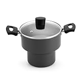 CUSCUZEIRO ENJOY 18 C/TAMPA VIDRO AA CINZA