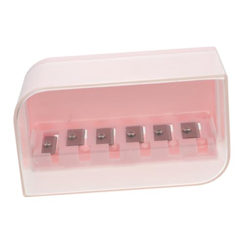 NUOBESTY 1 Juego Sacapuntas fuerza papeleria infantil el plastico rosa