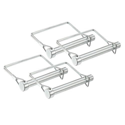 Goupille d'attelage pour remorque PATIKIL carrée de 1/2 po par 4 pièces