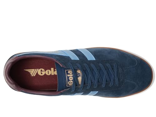Image of Gola Men's Hurricane Suede Navy /Cornflower /Burgundy /Gum 7 M