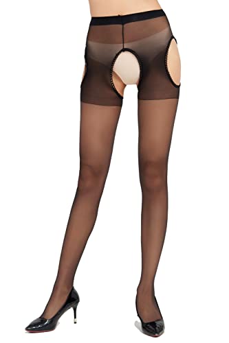Image of Women's Sexy Shiny Sheer Control Top Tights Silk Stockings Ultra Shimmery High Waist Pantyhose