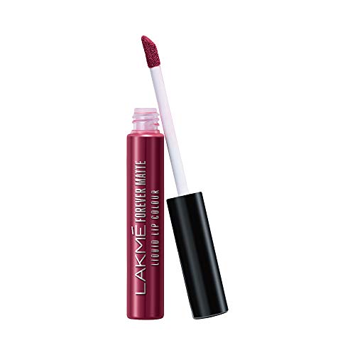 Image of LAKME Forever Matte Liquid Lip Colour, Red Wine, 5.6 Ml & Lakme Forever Matte Liquid Lip Colour, Wine Touch, Long Lasting Liquid Lipstick, 5.6 Ml