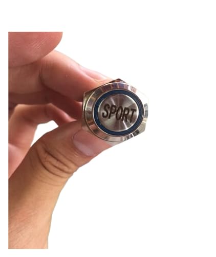 Interrupteur de puissance bouton momentané 19mm acier inoxydable étanche alimentation LED