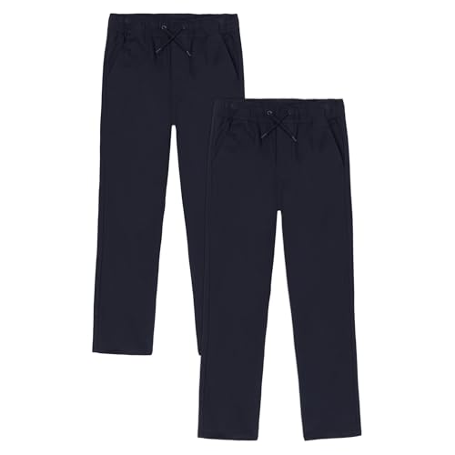 approved school wear boys39 school uniform pull on pants stretch twill amp drawstring waist multipack