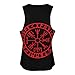 Viking Nordic Compass Funny Women's Sports Tank Tops Workout Athletic Running Sleeveless Shirts L