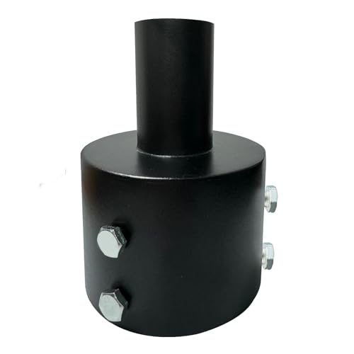 Tenon Slip Fitter Light Pole Adapter for 5 inch Round Pole, 2 3/8" Round Tenon Adapter for Mounting Bracket for Outdoor Shoebox Lighting Street Light Parking Lot Light