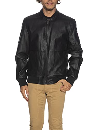 Guess M1YL56WDZN0 Daunenjacke für Herren, Jacke aus Kunstleder, Schwarz ,...