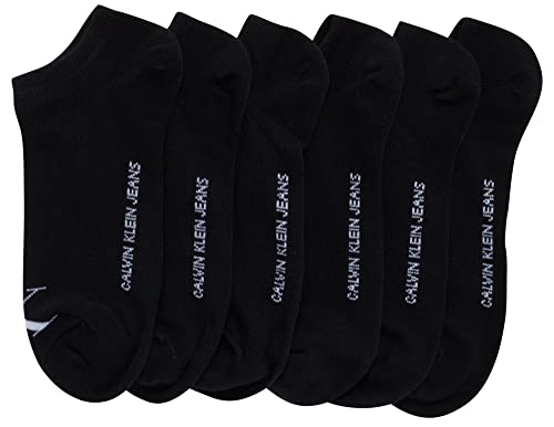 Image of Calvin Klein Womens No Show Socks - 6 Pack Non Slip Heel Lightweight Cotton Blend Low Cut Invisible Socks for Women