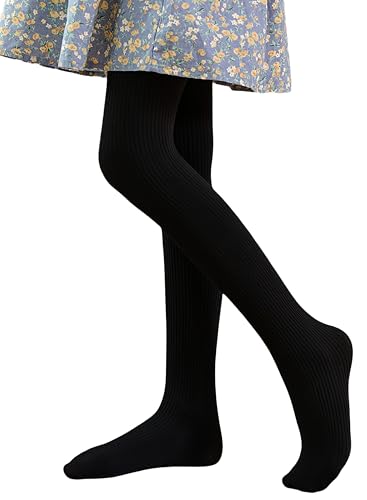 Girls Winter Tights Fleece lined warm kids bottomed leggings for 2-10 years