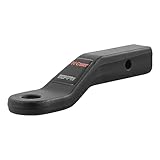 CURT 45340 Forged Trailer Hitch Ball Mount, Fits 2-Inch Receiver, 17,000 lbs, 1-1/4-Inch Hole, 2-In Drop, 1-Inch Rise