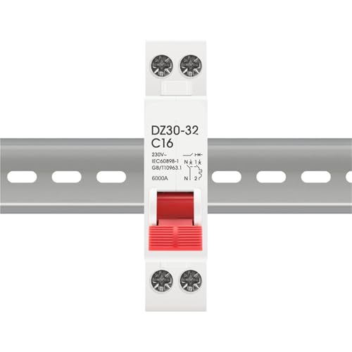 Disyuntor DPN 1P+N de corte rápido automático DZ30-32 sobre riel DIN