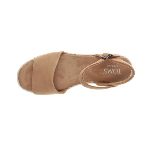 TOMS Womens Ronan Platform Casual Sandals Casual Low Heel 1-2" - Brown4