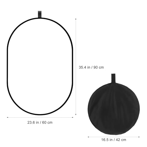 Image of 60X90Cm 5-in-1 Photography Reflector Diffuser Collapsible Light Reflector Panel with Carry Bag for Outdoor Studio Photo and Video Lighting Equipment