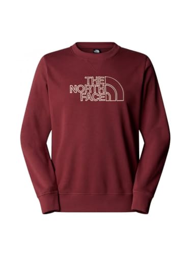 THE NORTH FACE NF0A8C1CASC M Drew Peak Light Crew Sweatshirt Hombre Sumac/Gravel Tamaño XL