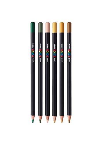 POSCA KPE-200 Oil and Wax Colouring Pencils. Premium Tough Nib for Arts and Crafts. Multi Surface Use On Wood, Fabric, Paper - Image 2